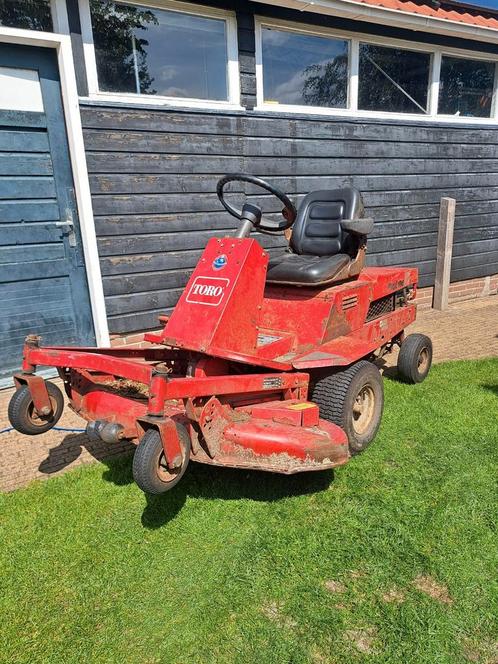 Zeer degelijke toro 2 cilinder zitmaaier., Tuin en Terras, Zitmaaiers, Gebruikt, Ophalen