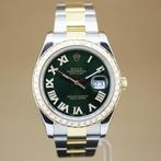 Rolex Datejust II 116333 Diamonds Fullset, Staal, Gebruikt, Rolex, Polshorloge