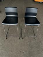 2 zwarte barkrukken Glenn, Huis en Inrichting, Ophalen, 60 tot 90 cm, Zo goed als nieuw, Metaal