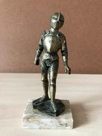 Ridder 15 cm op marmer voetje, Antiek en Kunst, Ophalen of Verzenden