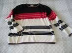sportieve wit/blauw/rode trui Gina Umberto maat L, Kleding | Dames, Truien en Vesten, Ophalen, Overige kleuren, Maat 42/44 (L)