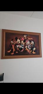 Disney Schilderij met Mickey Mouse en Vrienden, Antiek en Kunst, Ophalen of Verzenden