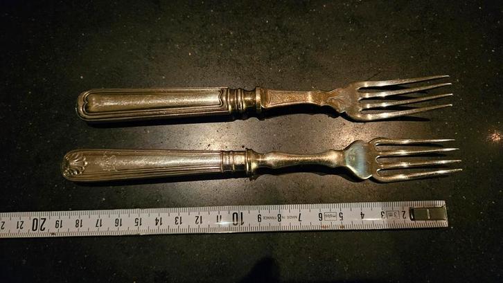 Gezocht; antieke verzilverde vorken, Antiek en Kunst, Antiek | Bestek, Ophalen of Verzenden