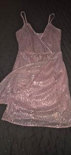 Dames jurk met pailletten S, Ophalen, Nieuw, Roze, Boven de knie