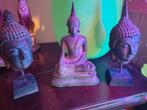 Drie Boeddha Beeldjes - Set van 17cm, Ophalen, Gebruikt, Metaal, Boeddhabeeld