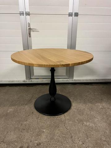 Luxe Ronde horeca restaurant eiken tafel 120 cm massief beschikbaar voor biedingen