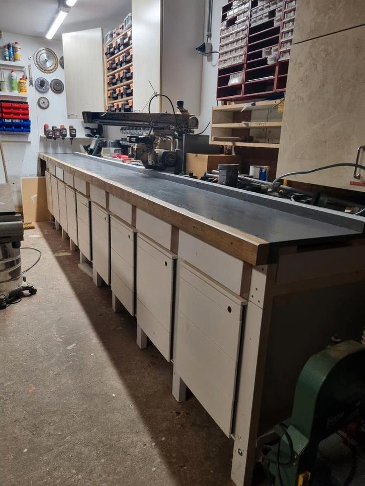 Werkplaats inrichting onder werkbank, Doe-het-zelf en Verbouw, Werkbanken, Gebruikt, Ophalen