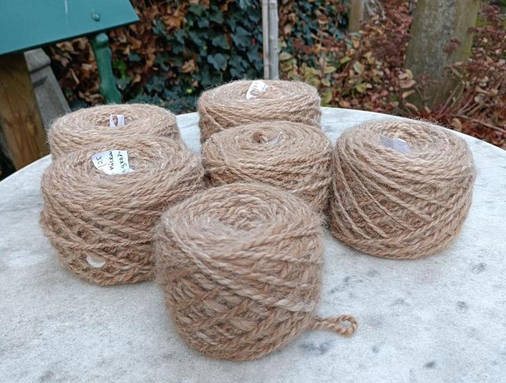 100% ALPACA getwijnd 2-draad wol garen Geen toevoeging 840gr, Hobby en Vrije tijd, Breien en Haken, Nieuw, Breien of Haken, Wol of Garen
