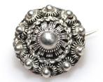 Schitterende Antieke Zilveren Zeeuwse Knop Broche 2.4 CM, Sieraden, Tassen en Uiterlijk, Antieke sieraden, Verzenden, Zilver, Broche