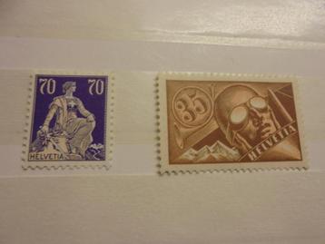 Zwitserland.  2 betere nrs postfris.   nrs  171 en 181.  beschikbaar voor biedingen