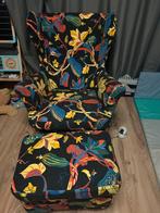 Ikea oorfauteuil strandmonvmrt voetenbank, Ophalen, Zo goed als nieuw, Wit