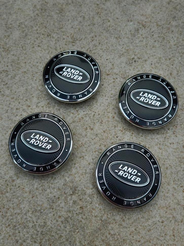 Land Rover Range Rover naafdoppen zwart chrome, Auto diversen, Wieldoppen, Nieuw, Ophalen of Verzenden