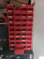 Magazijnbakken hobby bakken 40x 23x15x13cm kunstof rood, Ophalen of Verzenden