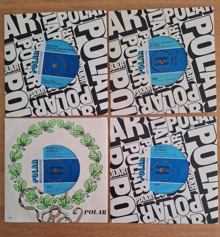 Prè ABBA en ABBA singles in Zweeds en Engels, Cd's en Dvd's, Vinyl Singles, Gebruikt, Single, Pop, 7 inch, Ophalen of Verzenden