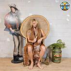 Vintage Rotan Peacock chair Emmanuelle / Pauwen stoel (H150), Ophalen of Verzenden