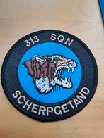313 Squadron Luchtmacht Embleem - Scherpgetand, Onbekend, Ophalen of Verzenden, Luchtmacht, Onbekend