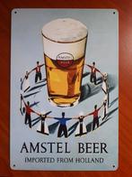 Amstel 20x30 cm Reclamebord, Verzamelen, Biermerken, Ophalen of Verzenden, Nieuw, Reclamebord, Plaat of Schild, Amstel