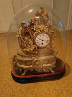 Antieke pendule onder stolp, Antiek en Kunst, Antiek | Klokken, Ophalen of Verzenden