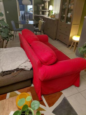 IKEA Ektorp GRATIS bank rode tweezitter alles wasbaar - afbeelding 4