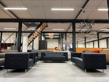 Nieuw Gelderland 6111 Zithoek Blauw leer Design Bank Stoel beschikbaar voor biedingen