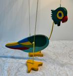 Houten Papegaai Marionet - Handgemaakt Speelgoed, Ophalen of Verzenden, Zo goed als nieuw, Rij- of Hobbelspeelgoed