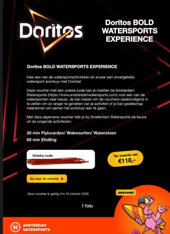 Flyboarden, wakesurfen, waterskiën of efoiling Amsterdam, Tickets en Kaartjes, Sport | Overige, Twee personen