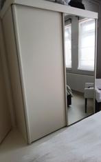 Grote kledingkast met spiegel, Ophalen, Overige materialen, Gebruikt, 100 tot 150 cm