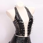 Zwart open korset met spikes dames vrouwen punk corset, Verzenden, Zwart, Body of Korset