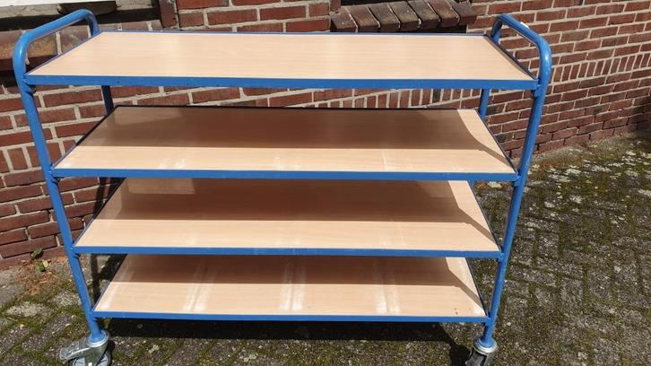 Fetra bijzetwagen/bakken wagen/orderpickwagen/magazijnkar, Doe-het-zelf en Verbouw, Kratten en Dozen, Gebruikt, 100 cm of meer