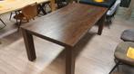 koloniale hardhouten eettafel van 190x100cm, Ophalen, 100 tot 150 cm, Nieuw, Vijf personen of meer