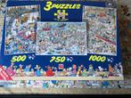 V Haasteren 3x in 1 doos, Ophalen of Verzenden, 500 t/m 1500 stukjes, Gebruikt, Legpuzzel