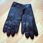 Zgan zwarte  laimböck leren handschoenen, maat 7,5/M, Kleding | Dames, Mutsen, Sjaals en Handschoenen, Maat 38/40 (M), Verzenden