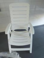 2 kunststof tuinstoelen met kussens, Ophalen, Zo goed als nieuw, Kunststof, Verstelbaar
