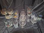 Bierglazen 16 stuks.duvel ,maes ,bruge zot ,st .louis, Verzamelen, Ophalen, Zo goed als nieuw, Glas of Glazen, Duvel
