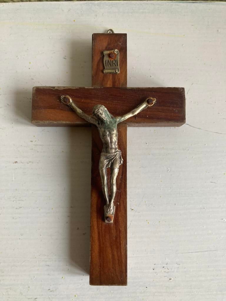 Houten kruisje met corpus, Ophalen, Christendom | Katholiek