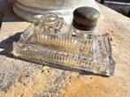 Antiek Art Deco dubbel gegoten glazen inktstel ca 1880 €35, Ophalen of Verzenden