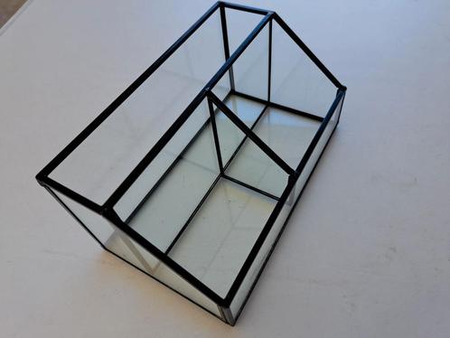 Opbergbakje glas rechthoek messing, Huis en Inrichting, Kasten | Overige, Nieuw, Ophalen of Verzenden