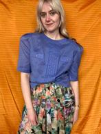 Vintage blouse - paars - jaren 90 - M/38/medium, Gedragen, Maat 38/40 (M), Vintage, Ophalen of Verzenden