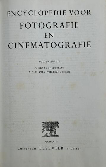 Winkler Prins. Encyclopedie Fotografie  en Cinemafotografie beschikbaar voor biedingen