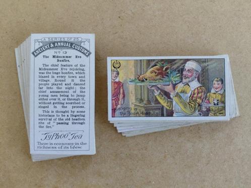 Ancient and Annual Customs complete set 25 tea cards 1924, Verzamelen, Overige Verzamelen, Gebruikt, Ophalen