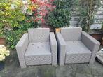 Tuinmeubel 2x, Tuin en Terras, Tuinsets en Loungesets, Kunststof, Gebruikt, Loungeset, Ophalen