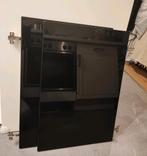 Black glossy doors with hinges / Zwarte glanzende deuren, Ophalen, Gebruikt, 50 tot 100 cm, Minder dan 100 cm