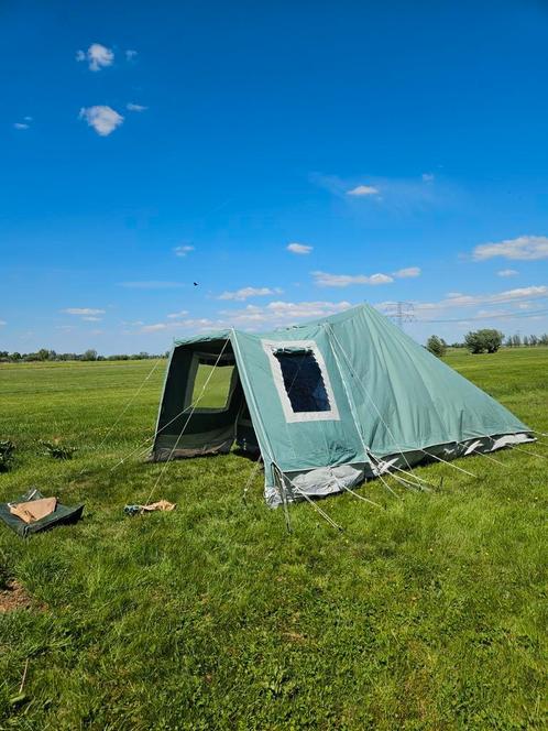 Dorema 4 persoons katoenen tent Pyramide doek Ten Cate, Caravans en Kamperen, Tenten, Zo goed als nieuw, Ophalen