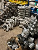 diverse rookgasafvoer bochten.rvs staal alu, Doe-het-zelf en Verbouw, Buizen en Afvoer, Ophalen, Bochten, Gebruikt, Rvs