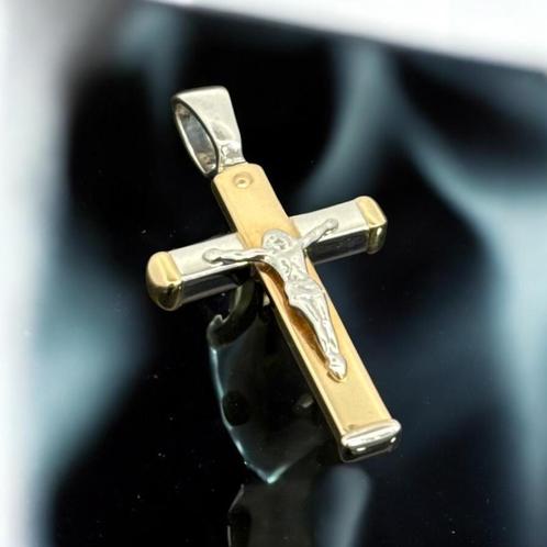 Prachtig Gouden Kruis - 14 karaat, Sieraden, Tassen en Uiterlijk, Kettinghangers, Ophalen of Verzenden
