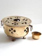 Oud messing rechaud, theelichtje , stoofje in goede staat, Antiek en Kunst, Ophalen of Verzenden, Koper
