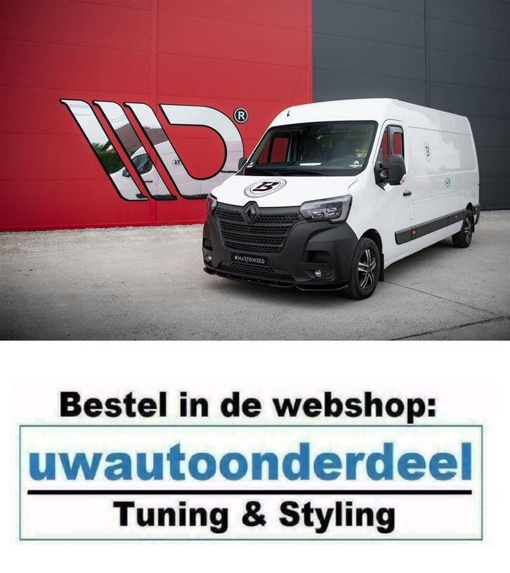 Maxton Design Spoiler Splitter Lip Renault Master Mk3 Faceli, Auto diversen, Wieldoppen, Nieuw, Verzenden