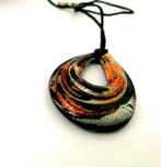 Prachtige Millefiori murano ketting hanger aan koord, Verzenden, Nieuw, Overige kleuren, Glas of Kristal