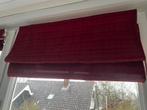 3 bordeaurode vouwgordijnen 80 cm breed, Huis en Inrichting, Gebruikt, 100 tot 150 cm, Rood, 50 tot 100 cm