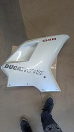 Ducati 848 Zijpaneel / Zijkap - Rechts - Pearl White / wit, Ophalen, Gebruikt